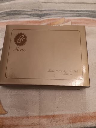 Cartera piel marrón 
