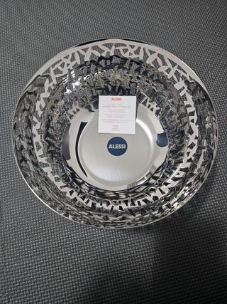 Alessi fruttiera traforata acciaio inox 18/10