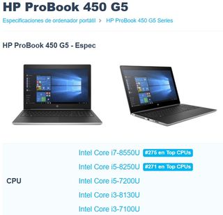 Laptop HP Probook 450 G5 en perfecto estado 