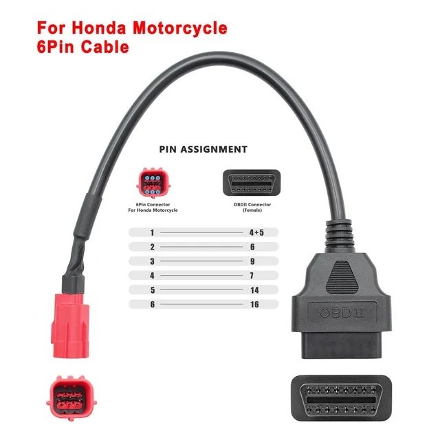 OBD2 cable de extensión KTM.honda.harley.bwm
Para 