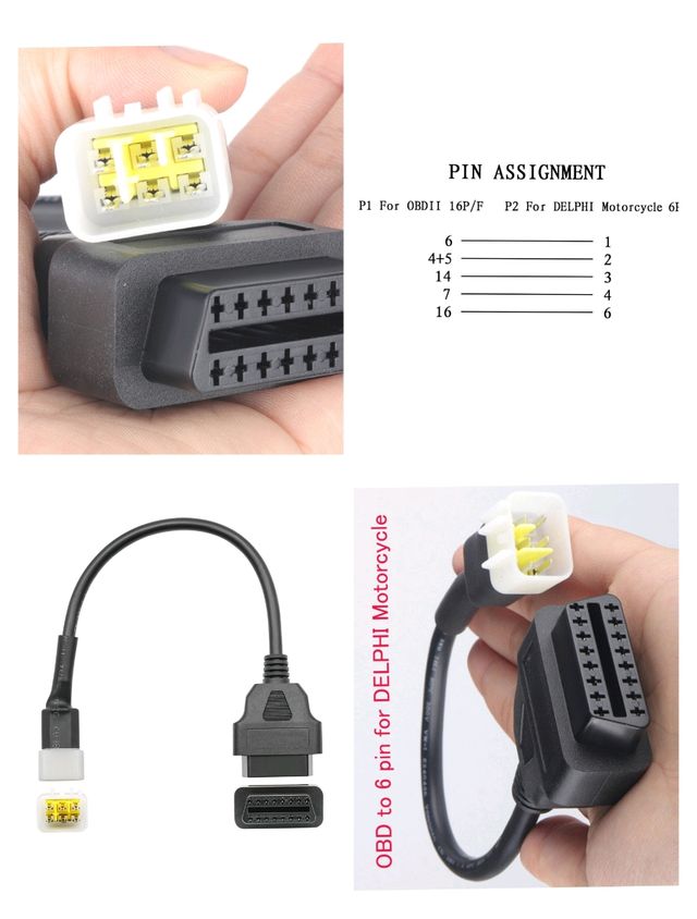 OBD2 cable de extensión KTM.honda.harley.bwm
Para 