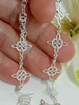 Pulsera nudos de brujas plata de ley 925