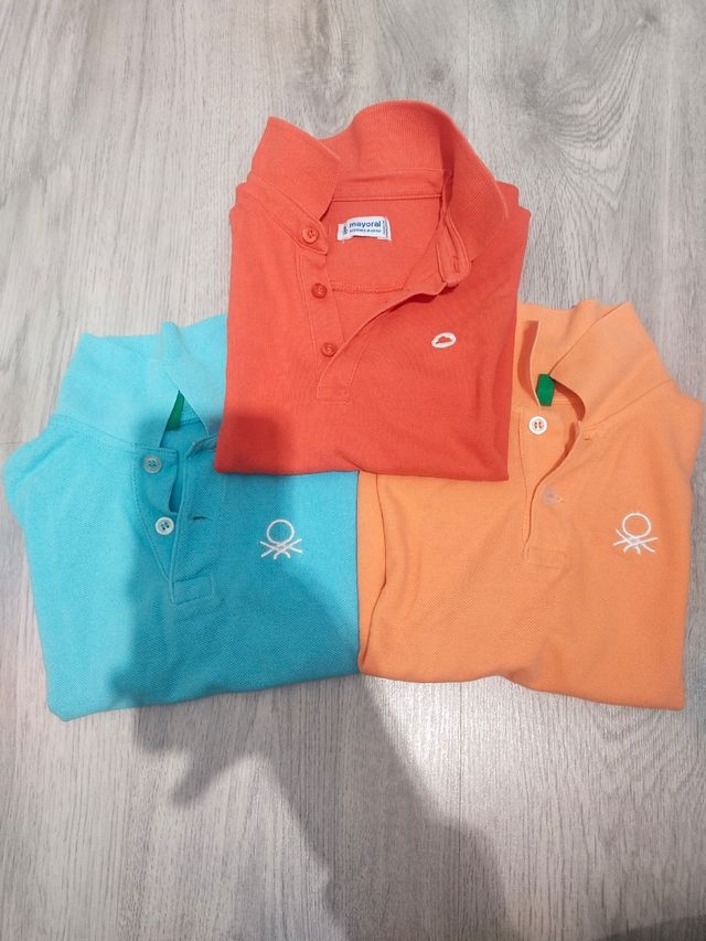 Lote polos manga corta niño 5 años