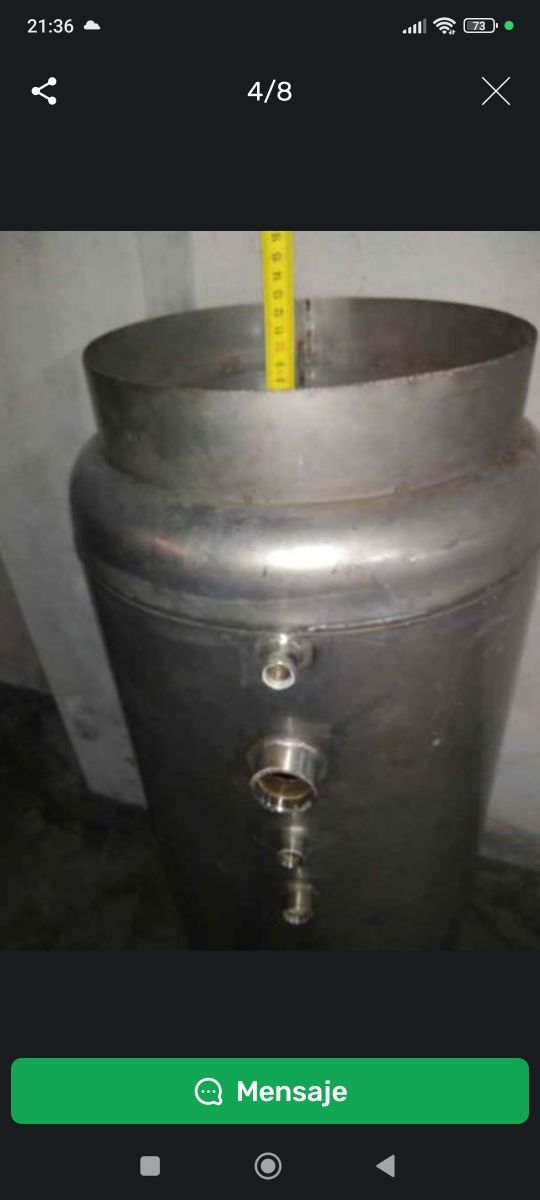 Depósito Inox agua sanitaria