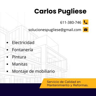 electricista, fontanería, manitas general