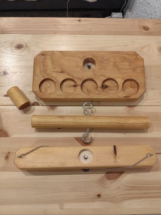 Juego de Mesa de Madera Ring-Toss Game