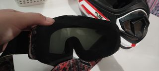Casco de moto + gafas