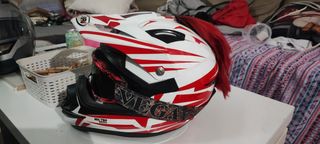 Casco de moto + gafas