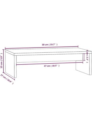 Soporte de ordenador blanco madera