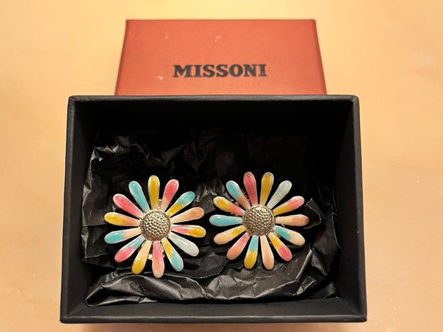 Orecchini Missoni clip senza buco Margherita