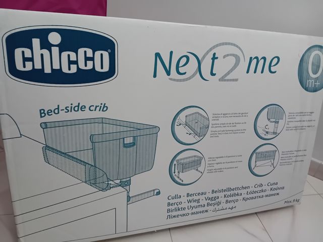 Culla Next to me, fucsia, neonati