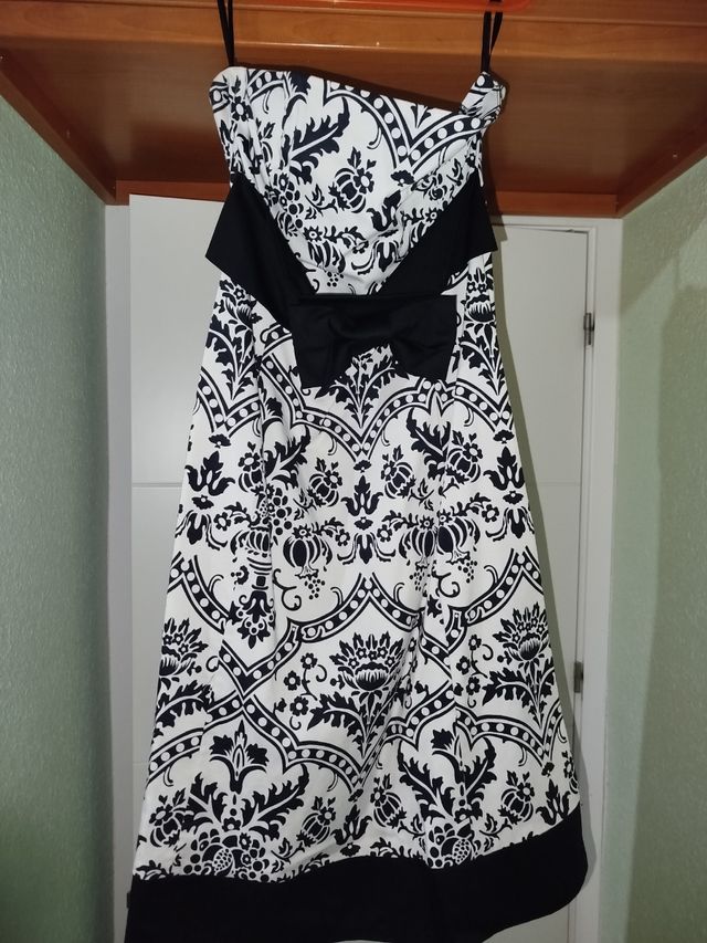 Vestido palabra de honor marca Blanco