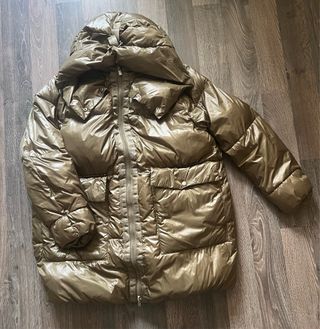 Plumífero Zara kaki mujer talla L