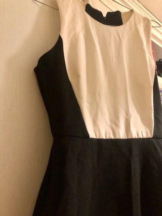 Vestito bianco e nero Zara