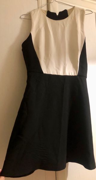 Vestito bianco e nero Zara