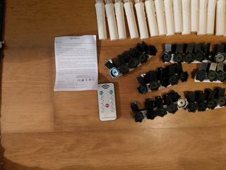 50 velas led sem fios comando