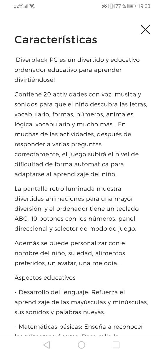 Ordenador infantil educativo Vtech