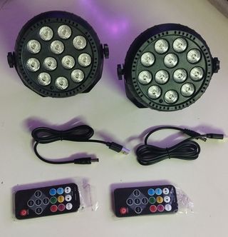 x2 FOCOS PAR LED RECARGABLE INALÁMBRICO 60W