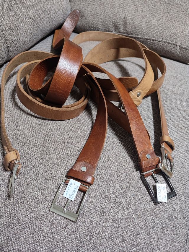 Cinturón piel marrón