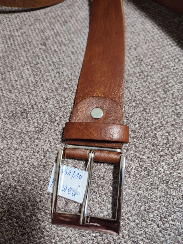 Cinturón piel marrón