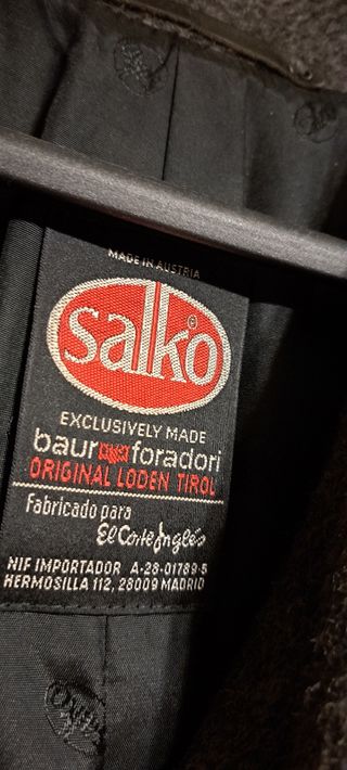Abrigo Loden caballero 