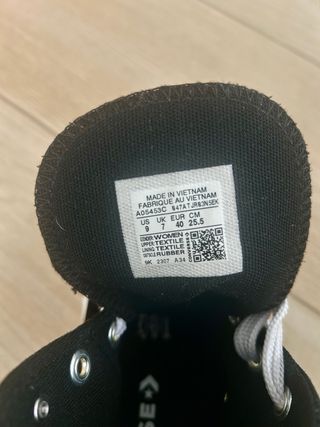 Zapatillas Converse negras plataforma 