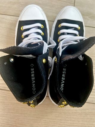 Zapatillas Converse negras plataforma 