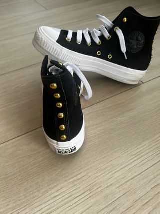 Zapatillas Converse negras plataforma 