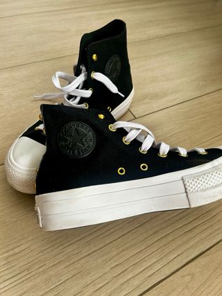 Zapatillas Converse negras plataforma 