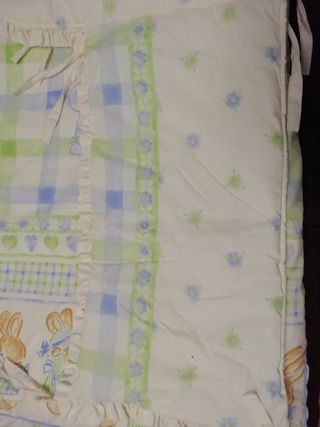 Edredón Cuna Y Chichonera Beige Conjunto Bebe