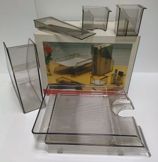 SET PARA MESA OFICINA 6 PIEZAS METACRILATO NUEVO