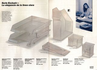 SET PARA MESA OFICINA 6 PIEZAS METACRILATO NUEVO