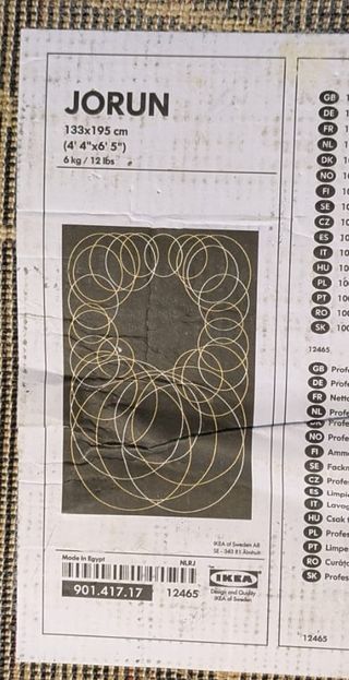 Alfombra Ikea pelo corto