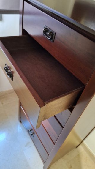 Sinfonier y espejo de madera maciza
