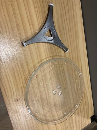 Plato de microondas y soporte