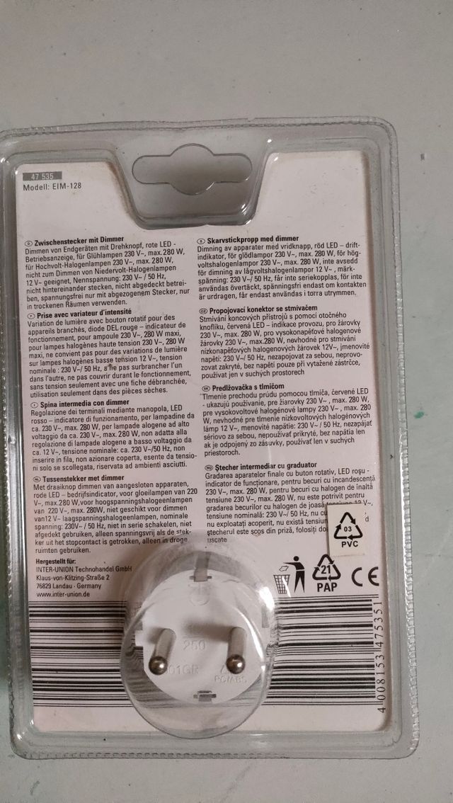 Regulador de potencia iluminación