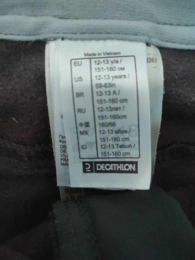 Pantalón Decathlon montaña invierno 12