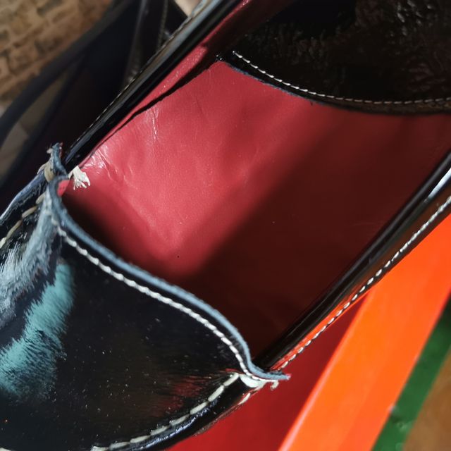 Moccasini vernice nero tg 41