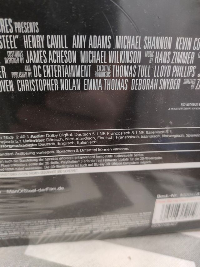 Man of steel limited collector's edition 3d blu r