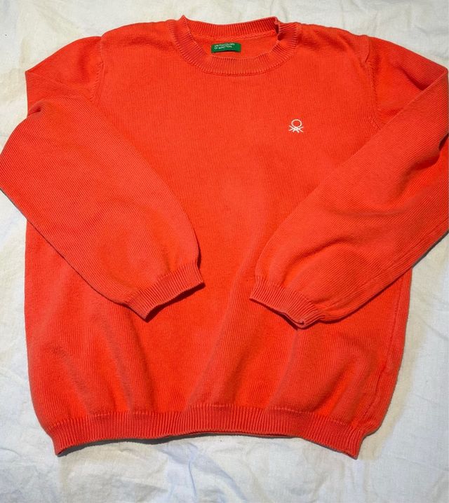 Jersey naranja Benetton niño 5 años