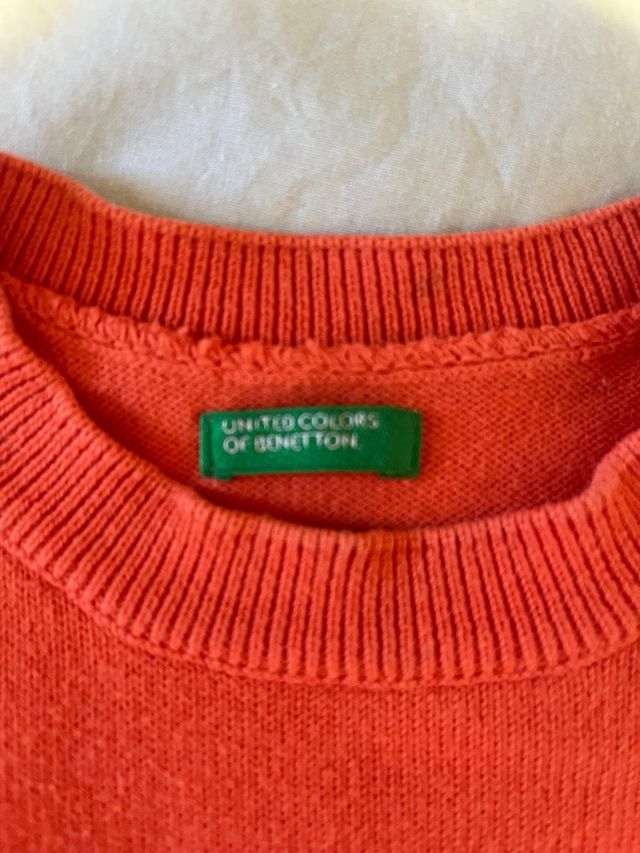 Jersey naranja Benetton niño 5 años