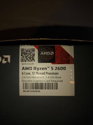 Ryzen 5 2600 3.9GHz