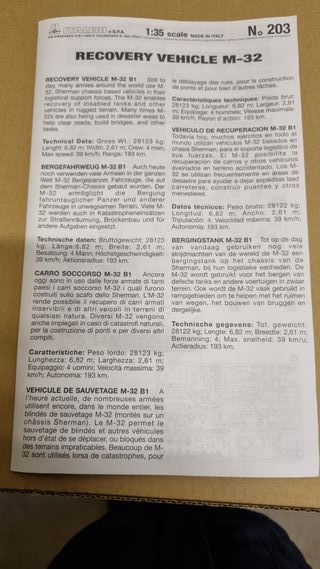 Kit Italeri "Recovery Vehicle M-32", scala 1:35