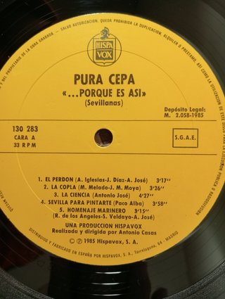 Pura Cepa Porque es así LP