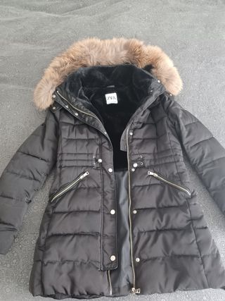 Plumifero de Zara con pelo natural