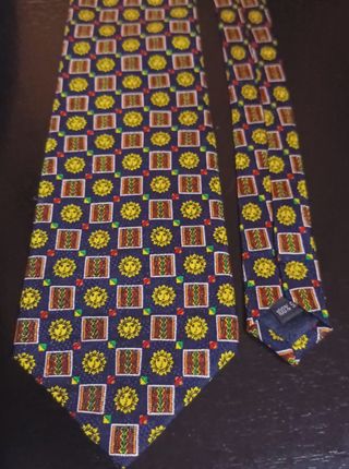 Corbata Estampado Sol Azul