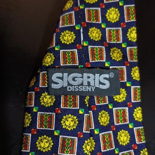 Corbata Estampado Sol Azul