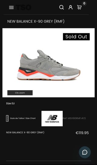 New Balance X-90 Talla 42