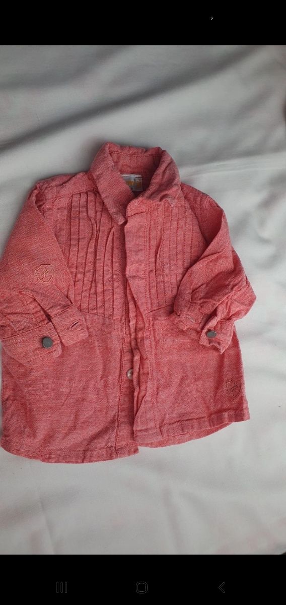 Camisa manga larga bebe 1 - 3 meses AOMI