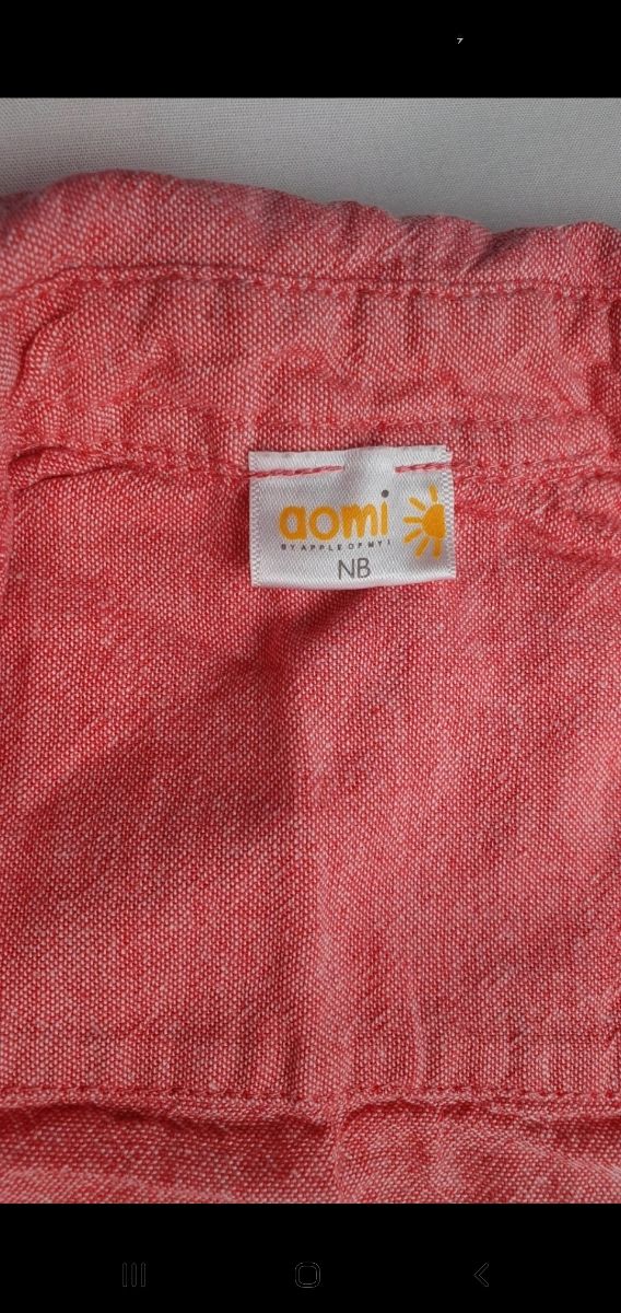 Camisa manga larga bebe 1 - 3 meses AOMI